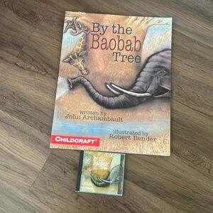 By the Baobab Tree Children Reading Book and CD Size 19” X  15”
